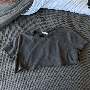 Princess Polly Charcoal Crop Top